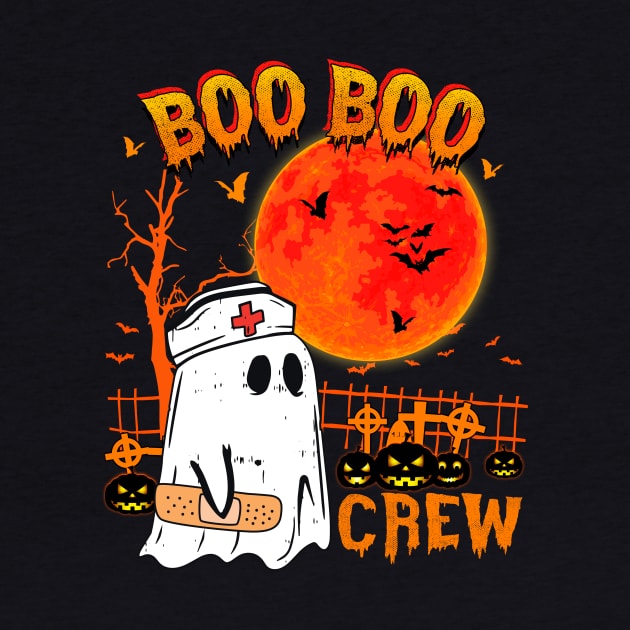 Boo Boo Crew Funny Nurse Halloween Costume Ghost by saugiohoc994